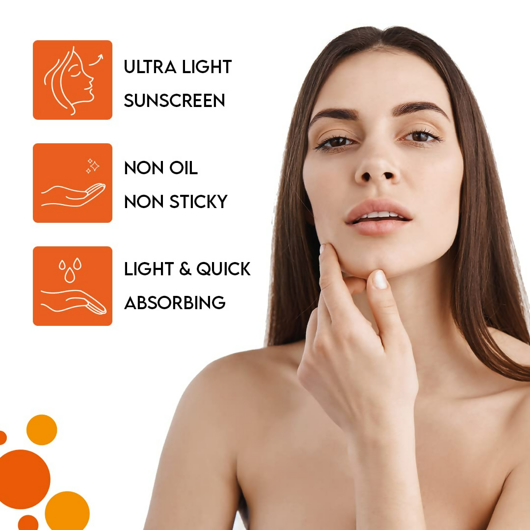 LA Organo Sunscreen Matte Finish All Day Cream SPF 50 PA+++ UVA/UVB Protection | Grocsy