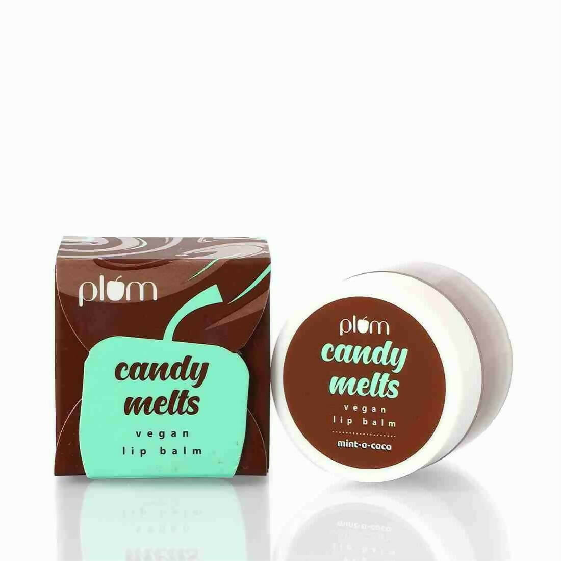 Plum Candy Melts Vegan Lip Balm - Mint-o-Coco | Grocsy