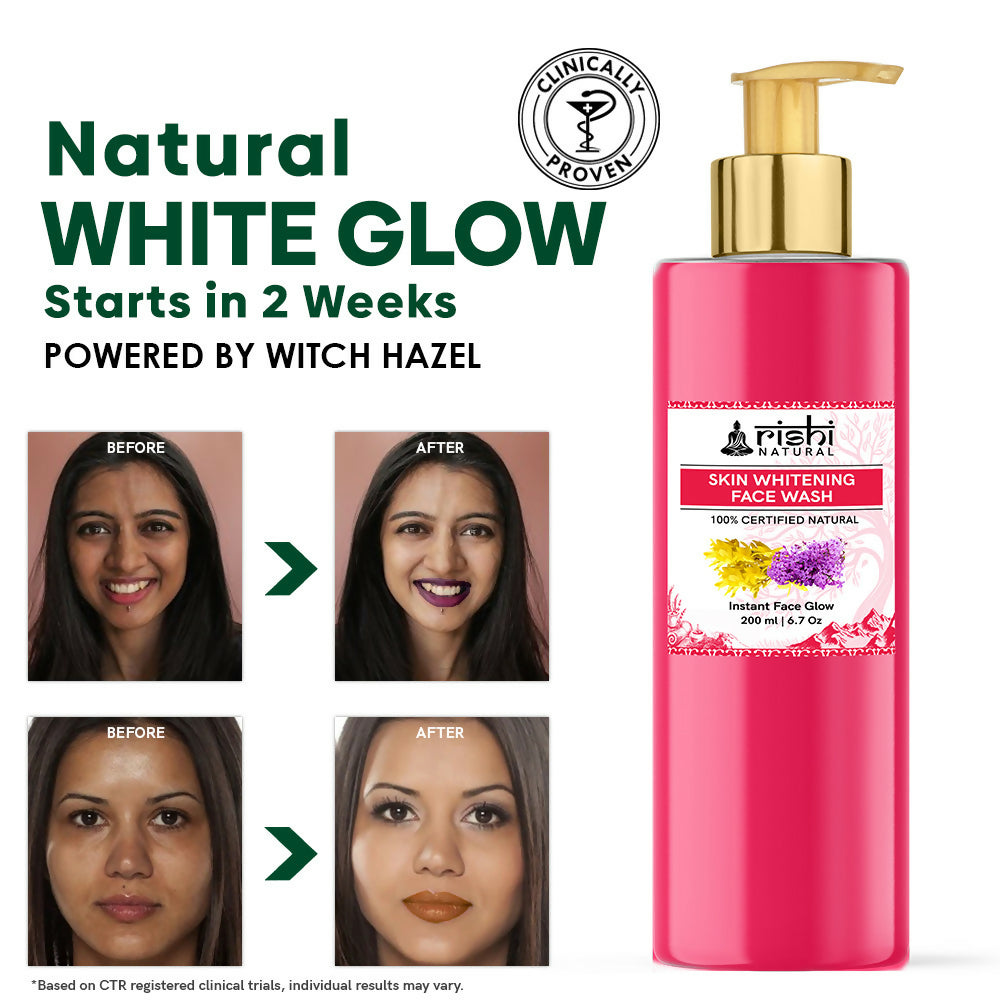Rishi Natural Skin Whitening Face Wash | Grocsy