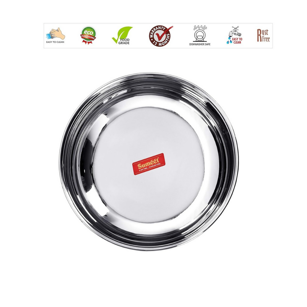 Sumeet Stainless Steel Induction Bottom Gas Stove Friendly Tasra | Grocsy