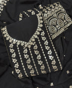 KC Latest Cocktail Wear Black Chinon Sharara Suit For Women | Grocsy