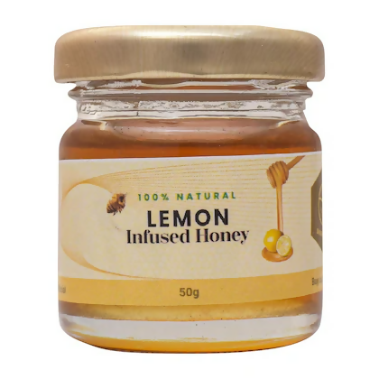 Shiva Organic Lemon Infused Organic Honey 50 gm 100% Natural Organic & Pure Honey | Grocsy