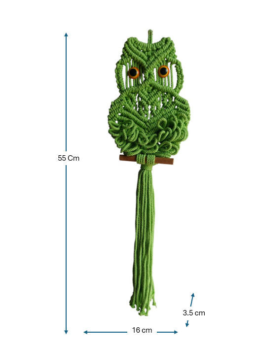 Sun Mun Decors Premium Macrame Owl | Grocsy