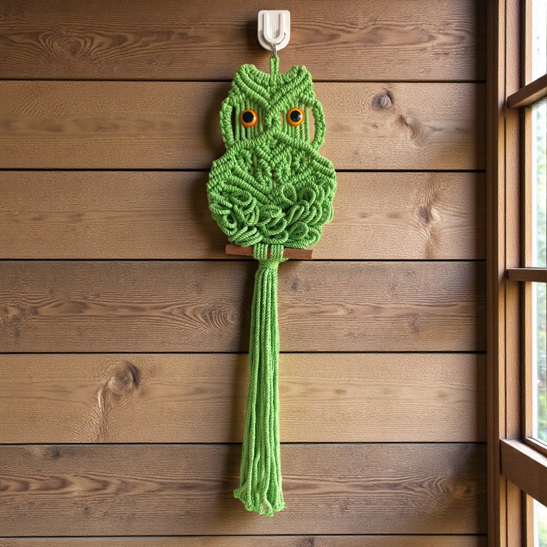 Sun Mun Decors Premium Macrame Owl | Grocsy