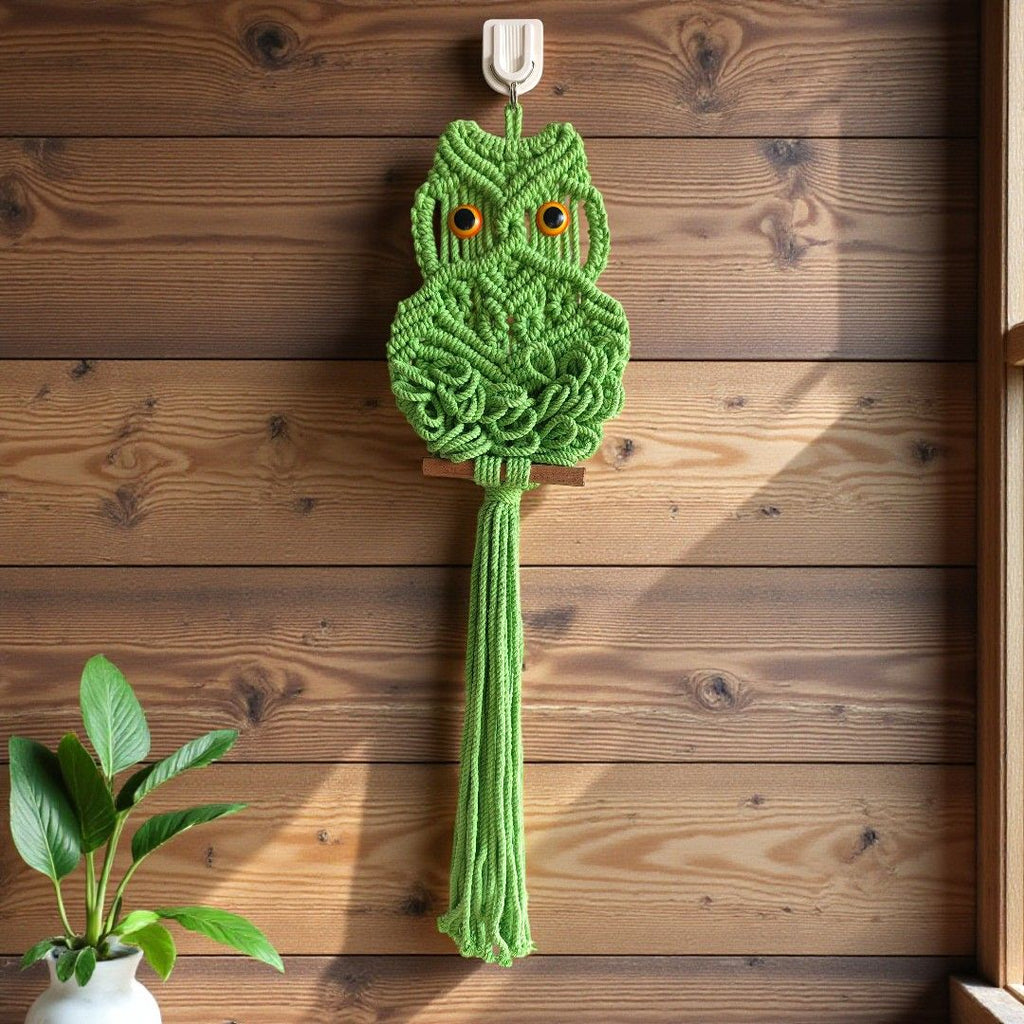 Sun Mun Decors Premium Macrame Owl | Grocsy