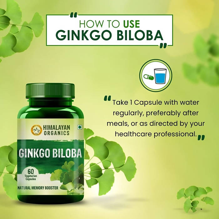 Himalayan Organics Ginkgo Biloba Vegetarian Capsules | Grocsy