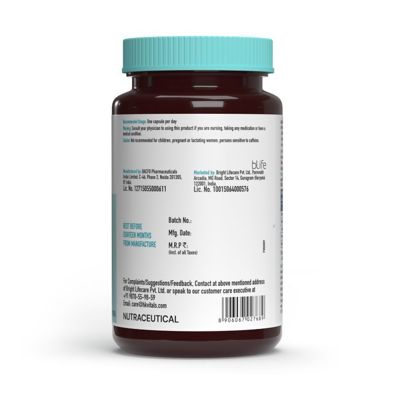 HK Vitals Caffeine Capsules | Grocsy