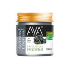 AYA Activated Charcoal Exfoliating Face Scrub | Grocsy