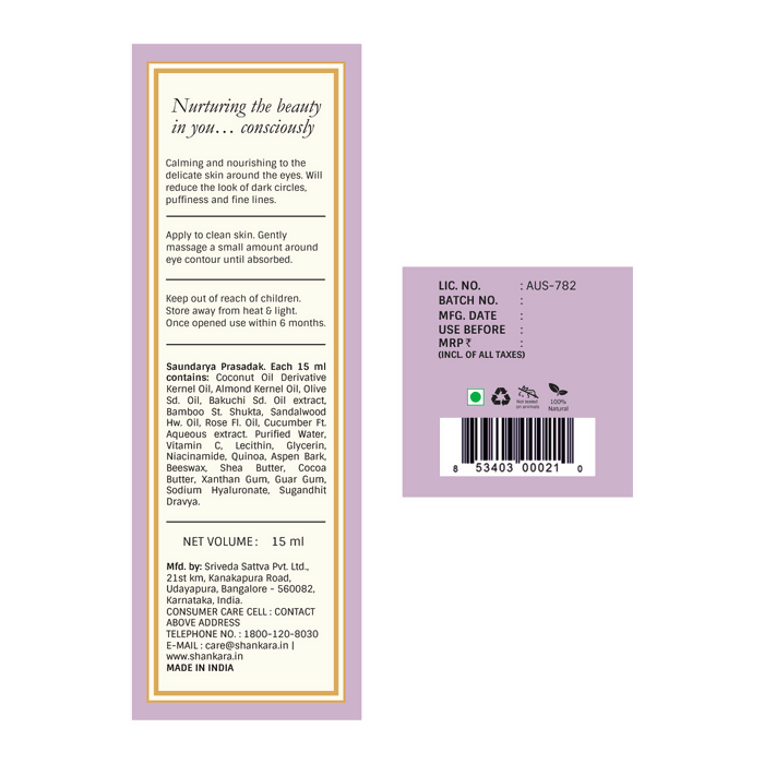 Shankara by Sri Sri Tattva Anti-Age Eye Cream | Grocsy