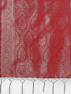Shree Shyam Fashion Lichi Silk Red Saree | Grocsy