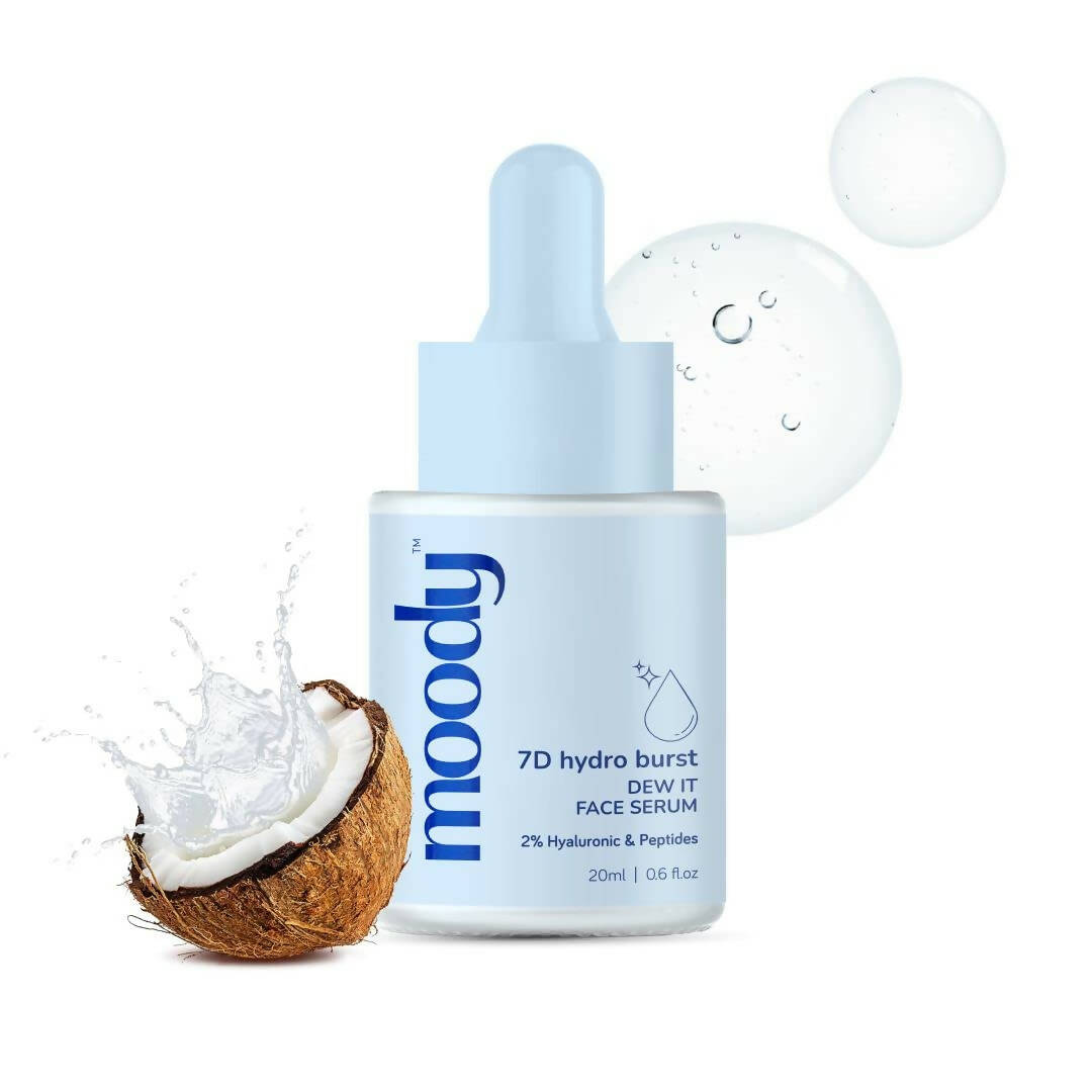 Moody 7D Hydro Burst Face Serum with 2% Hyaluronic & Peptides | Grocsy