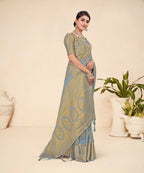Grey Viscose Weaving Designer Saree - Vandini | Grocsy