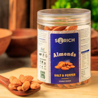 Sorich Organics Salted & Black pepper Almonds | Grocsy