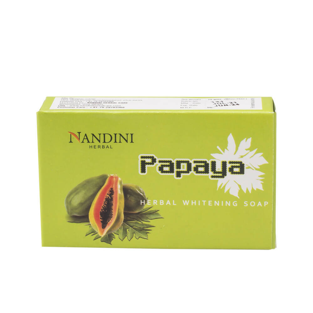 Nandini Herbal Papaya Whitening Soap | Grocsy