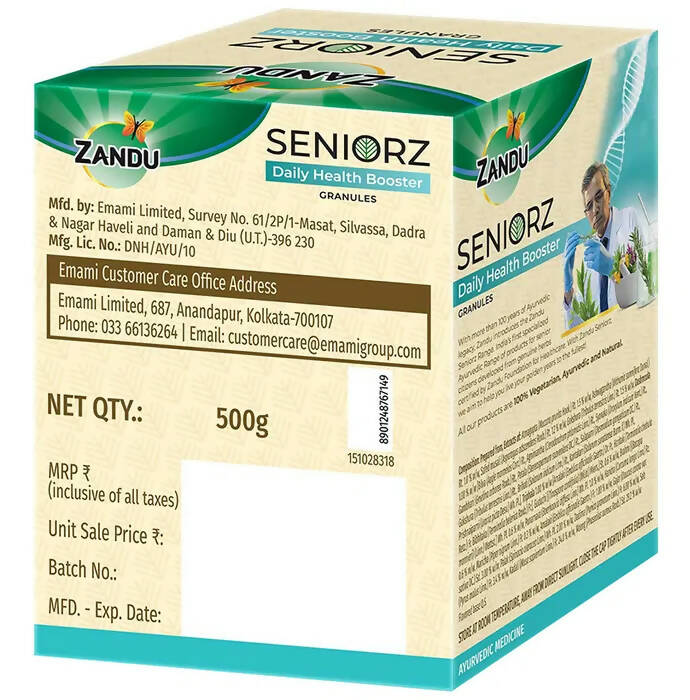 Zandu Seniorz Daily Health Booster Granules | Grocsy