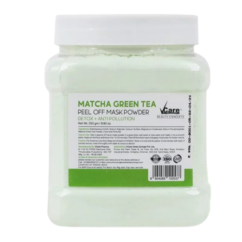 VCare Matcha Green Tea Jelly Peel Off Mask Powder | Grocsy