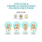 Love Earth Anti Acne & Chemical Exfoliation Foaming Face Wash | Grocsy