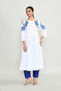 Joban Fashion White Rayon Kurta Set | Grocsy