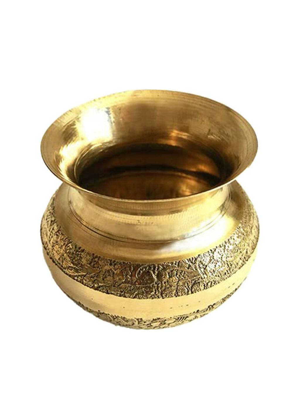 PujaNPujari Gold-Toned Brass Pooja Kalash Lota | Grocsy