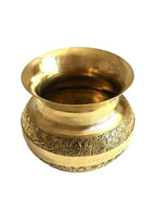 PujaNPujari Gold-Toned Brass Pooja Kalash Lota | Grocsy