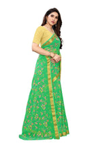 Vamika Green Printed Chiffon Saree (UJALA GREEN) | Grocsy