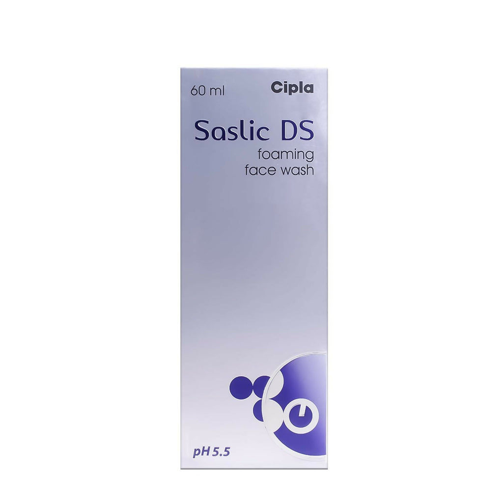 Cipla Saslic DS Foaming Face Wash 2% Salicylic Acid | Grocsy