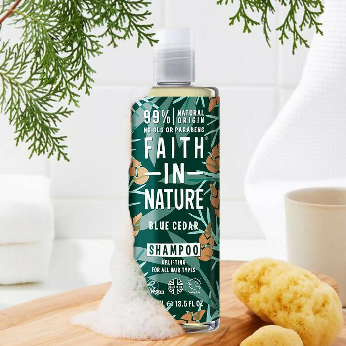 Faith In Nature Blue Cedar Shampoo | Grocsy