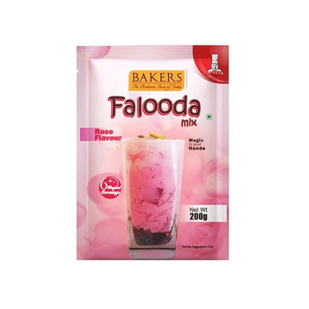 BAKERS Chocolate, Rose And Strawberry Flavour Falooda Mix Powder | Grocsy