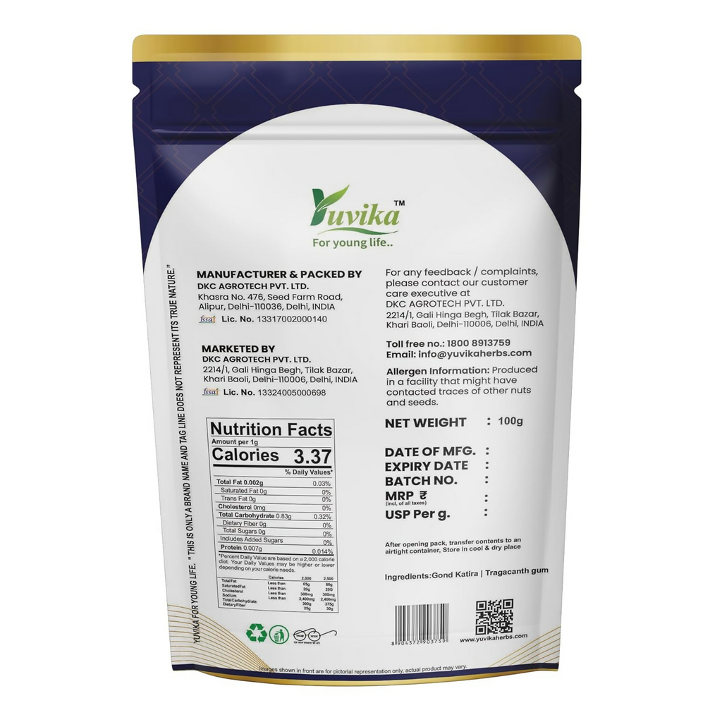 Yuvika Gond Katira - Tragacanth Gum | Grocsy