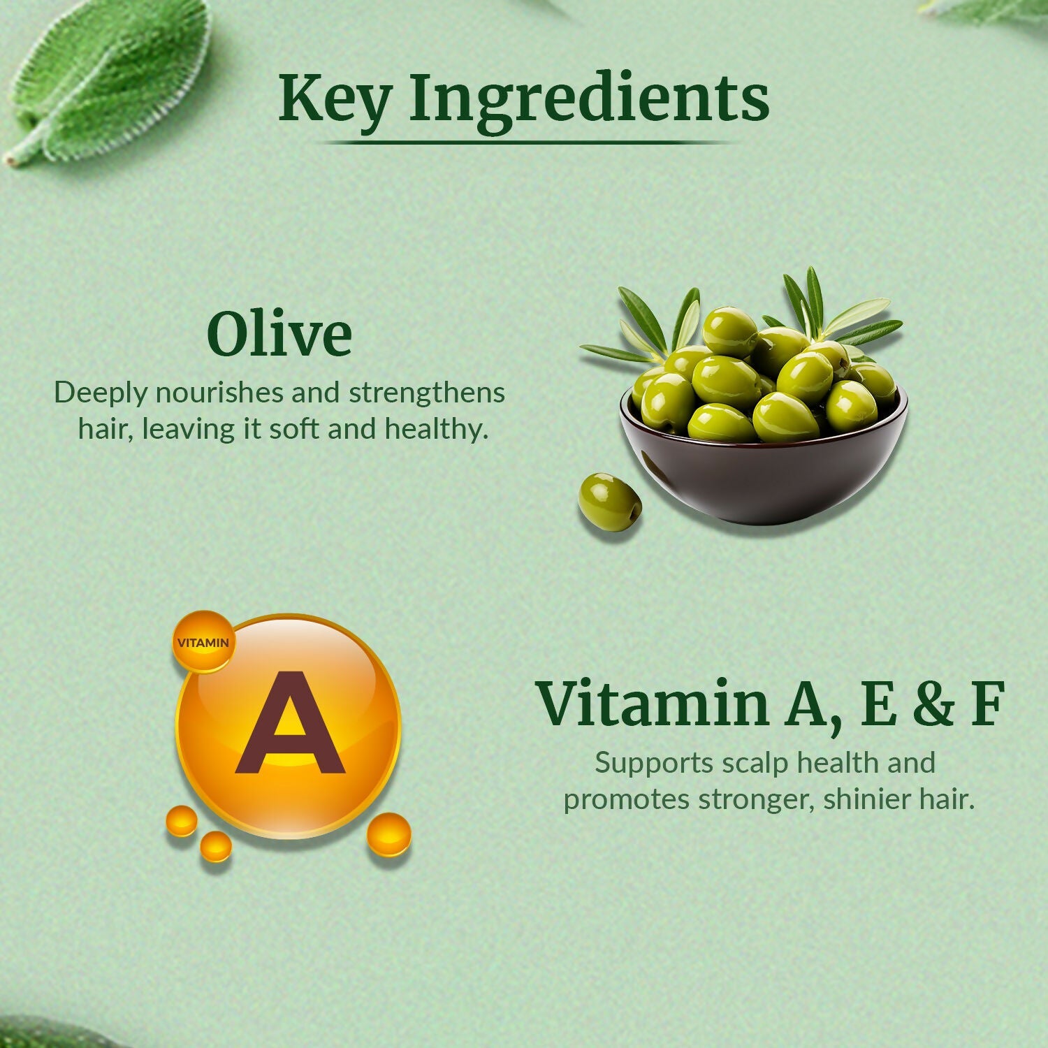 VI-JOHN Naturale Olive Enriched Hair Oil Nourish & Protect with Vitamin A.E & F | Grocsy
