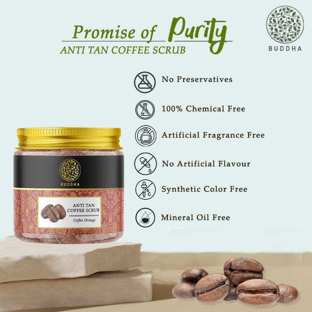 Buddha Natural Anti Tan Coffee Scrub | Grocsy