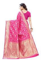 Vamika Banarasi Jacquard Weaving Pink Saree (PARINITI PINK) | Grocsy