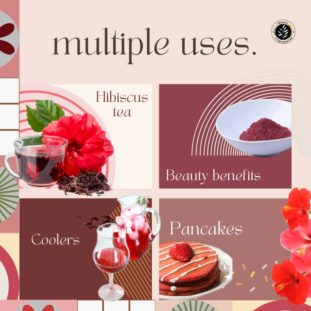 Organic AyurveGrocsyn Hibiscus Powder | Grocsy