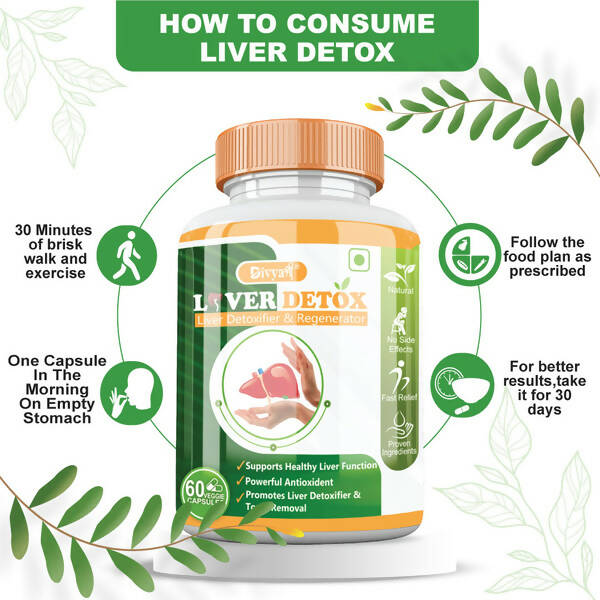 Divya Shree Liver Detox Veggie Capsules | Grocsy