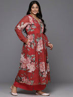 Ahalyaa Women's Traditional wear Kurta Set - Red | Grocsy