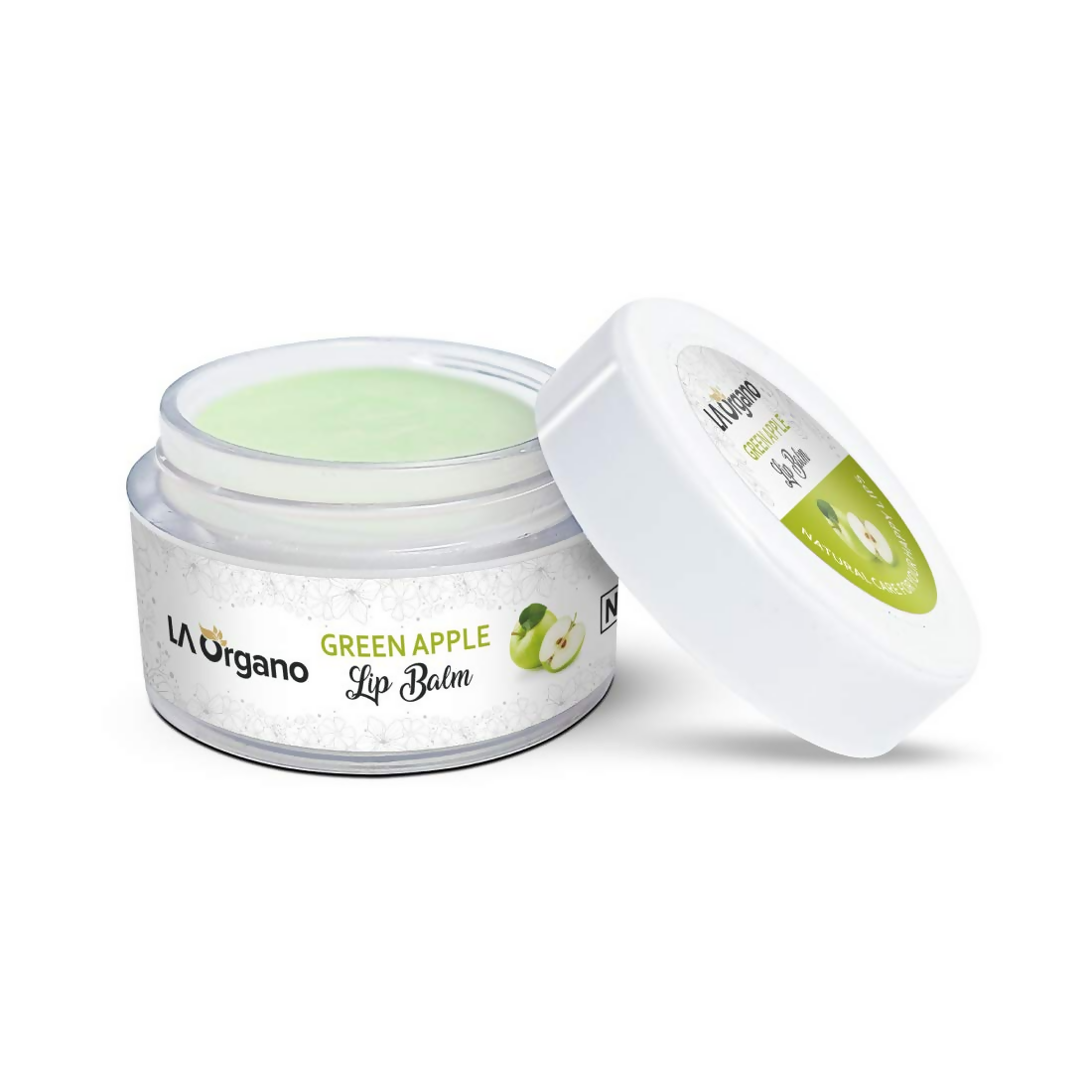 LA Organo Green Apple Lip Balm For Dry Chapped Lips | Grocsy