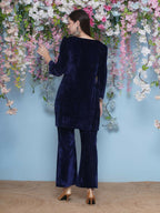 Joban Fashion Navy Blue Coord Set with inner | Grocsy