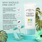 The Face Shop Natural Sun Eco No Shine Hydrating Sun Cream-SPF 50 - Korean Skincare | Grocsy