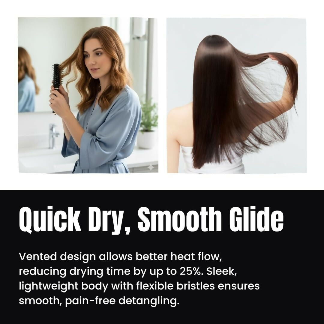 FOLELLO Professional Vent Hair Styling Brush for Blow Drying & Detangling | Grocsy