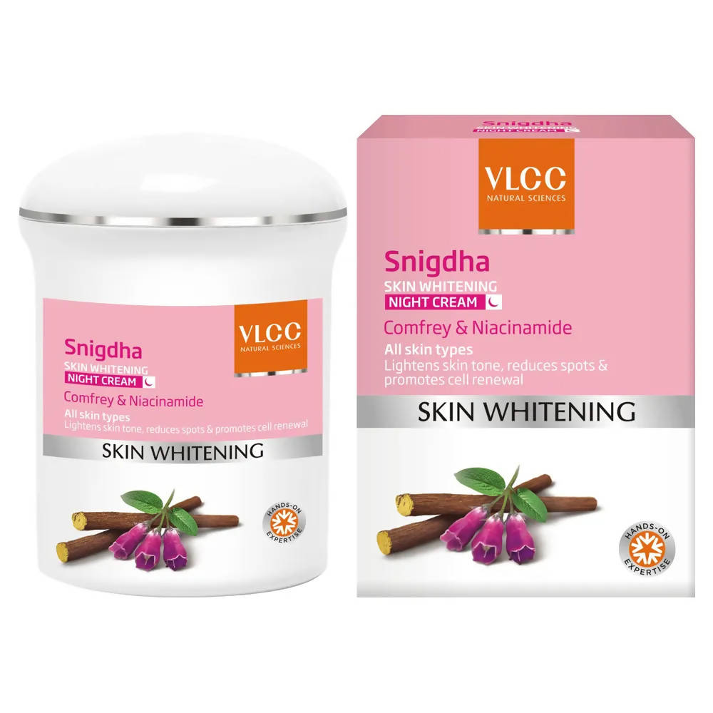 VLCC Snigdha Skin Whitening Night Cream | Grocsy