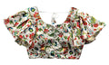 Vamika White Mate Digital Print Blouse | Grocsy