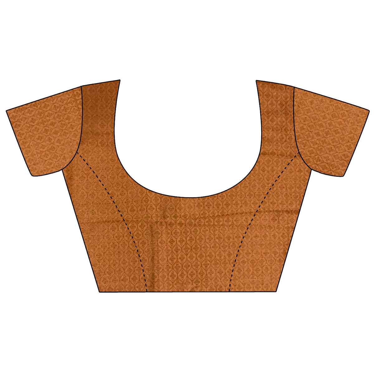 Joban Fashion Orange Banarasi Soft Lichi Silk Checks & Woven Saree | Grocsy