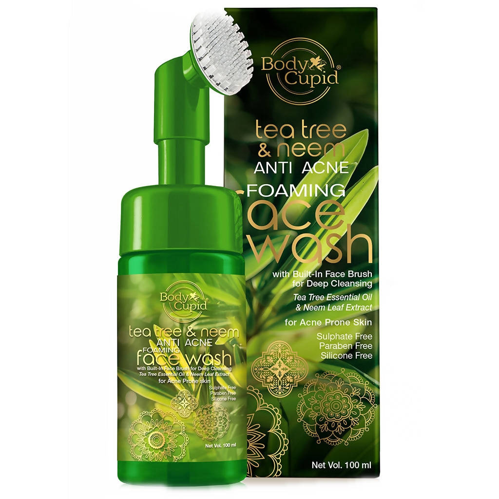 Body Cupid Tea Tree & Neem Anti Acne Foaming Face Wash | Grocsy