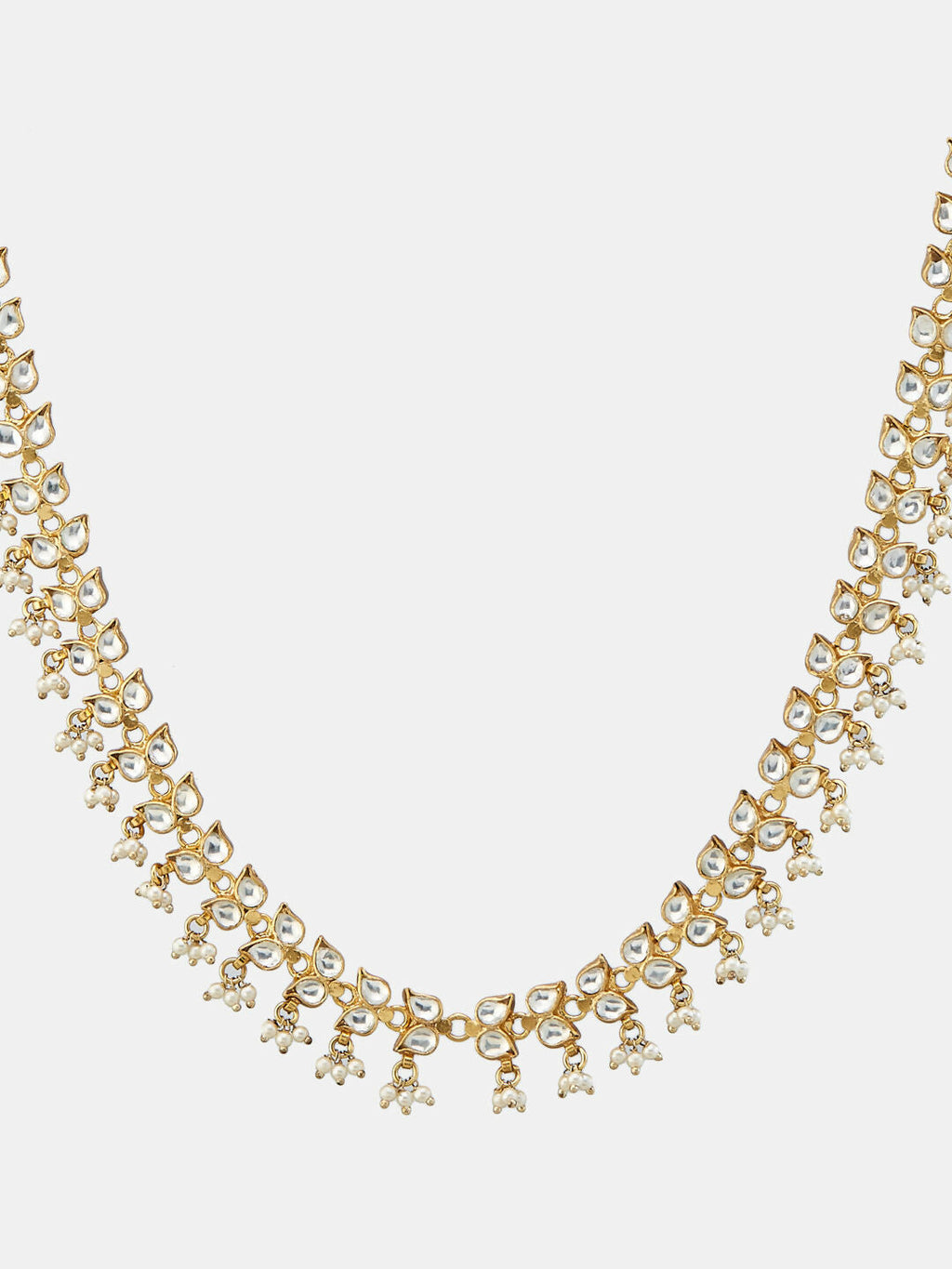 Nuyug 22K Gold-Plated Kundan & Pearl Studded Matha Patti Head Jewellery | Grocsy
