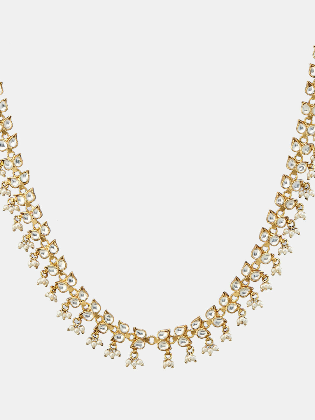 Nuyug 22K Gold-Plated Kundan & Pearl Studded Matha Patti Head Jewellery | Grocsy
