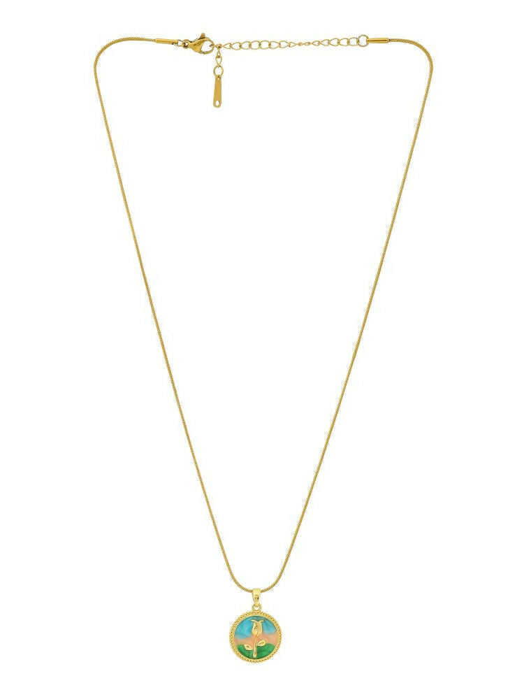 Antique Finish White Crystal Necklace - Ruby Raang | Grocsy