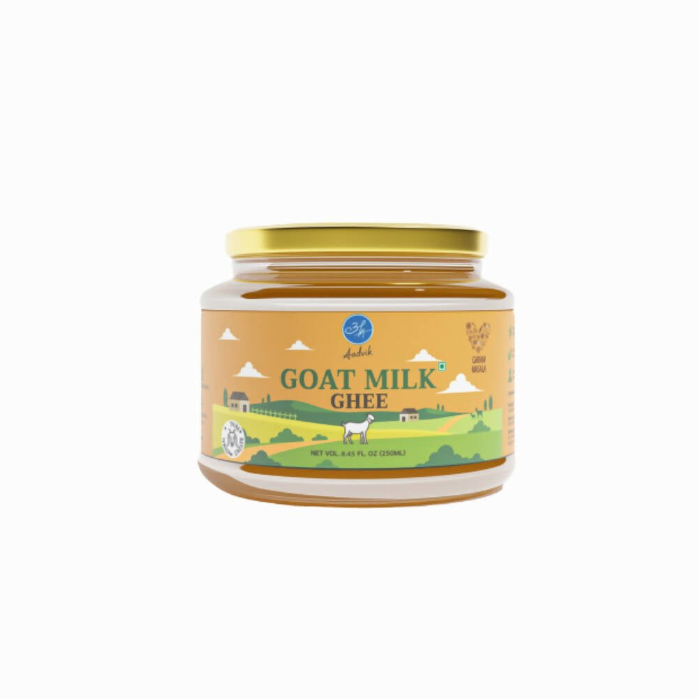 Aadvik A2 Goat Milk Ghee Infused with Garam Masala | Naturally Fed Goats Ghee | Authentic Indian Aromas | Grocsy