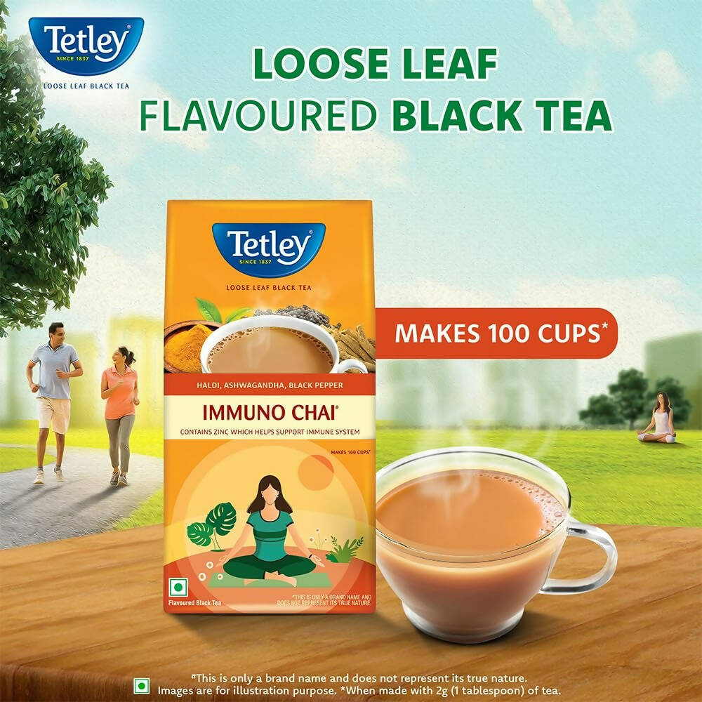 Tetley Immuno Chai Loose Leaf Flavoured Black Tea | Grocsy