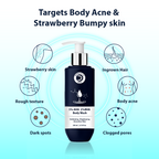Dermistry 5% AHA 2% BHA Exfoliating D Tan Detan Acne Removal Body Wash For Oily All and Strawberry Skin | Grocsy