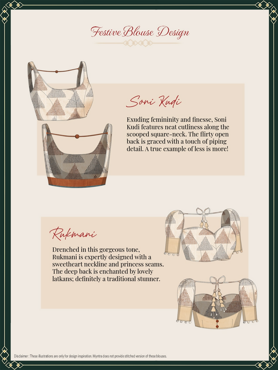 Saree Mall Beige & Brown Geometric Printed Taant Sarees | Grocsy